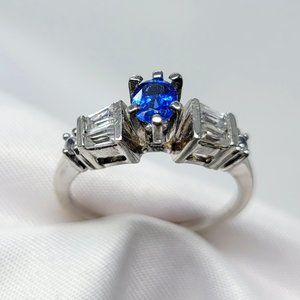 NWOT  Sterling Silver Tanzanite Ring